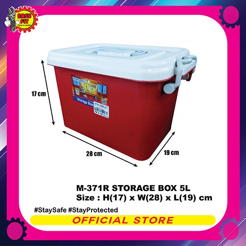 M-371R STORAGE BOX - Multipurpose Storage Box / Plastic Storage Box